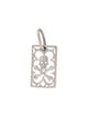 Loree Rodkin 18K Diamond Skull & Crossbone Rectangle Pendant