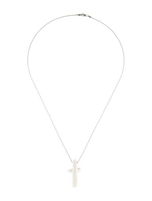 Loree Rodkin Pearl & Diamond Cross Pendant w/c Unbranded Chain