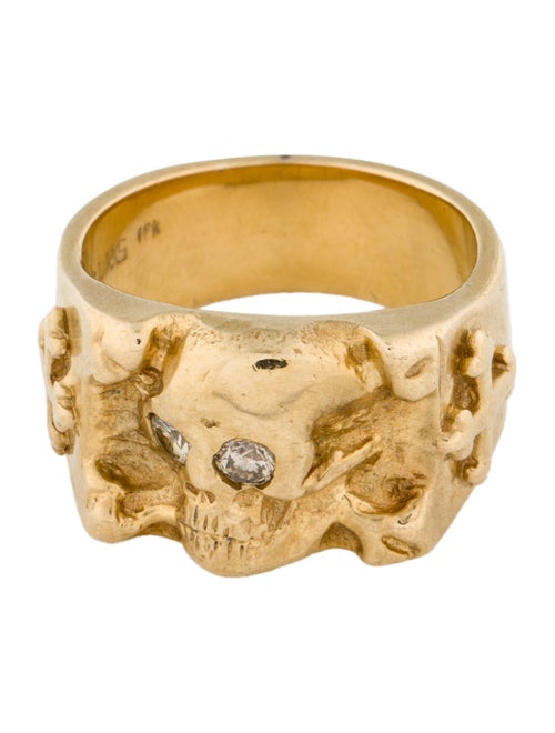 Loree Rodkin 18K Diamond Skull Ring