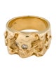 Loree Rodkin 18K Diamond Skull Ring