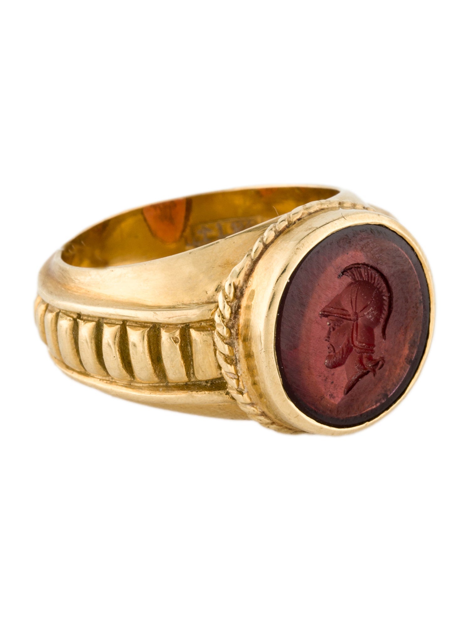 Loree Rodkin 18K Rhodolite Cameo Ring