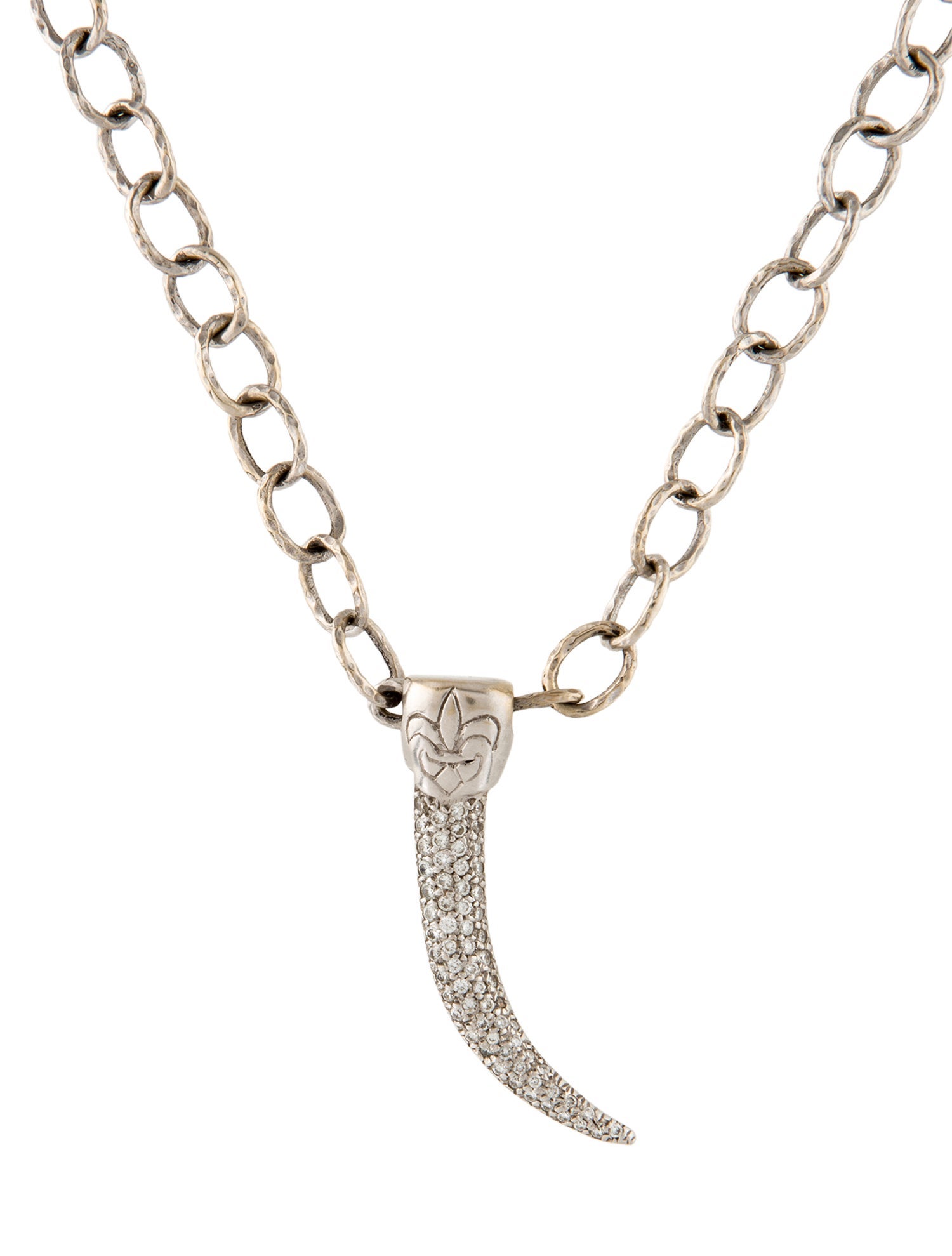 Loree Rodkin 18K Diamond Claw Pendant Necklace