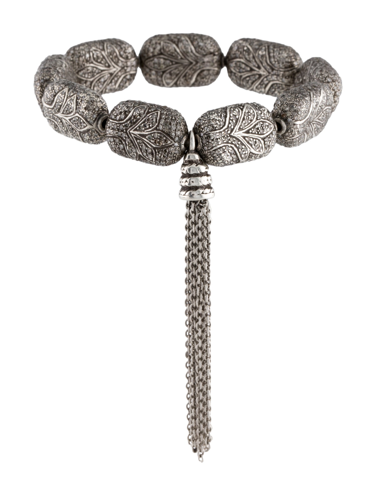 Loree Rodkin Diamond Tree Tassel Bracelet