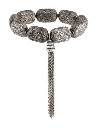 Loree Rodkin Diamond Tree Tassel Bracelet