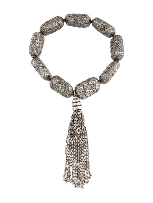 Loree Rodkin Diamond Tree Tassel Bracelet