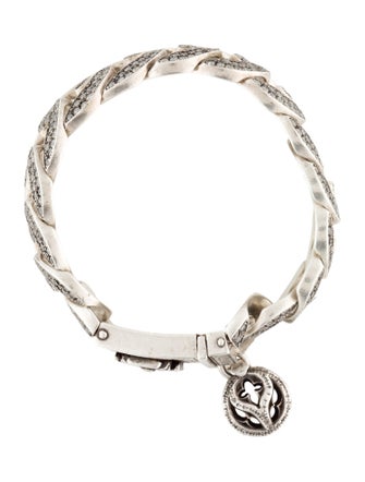 Loree Rodkin 9.20ctw Diamond Maltese Cross Link Bracelet