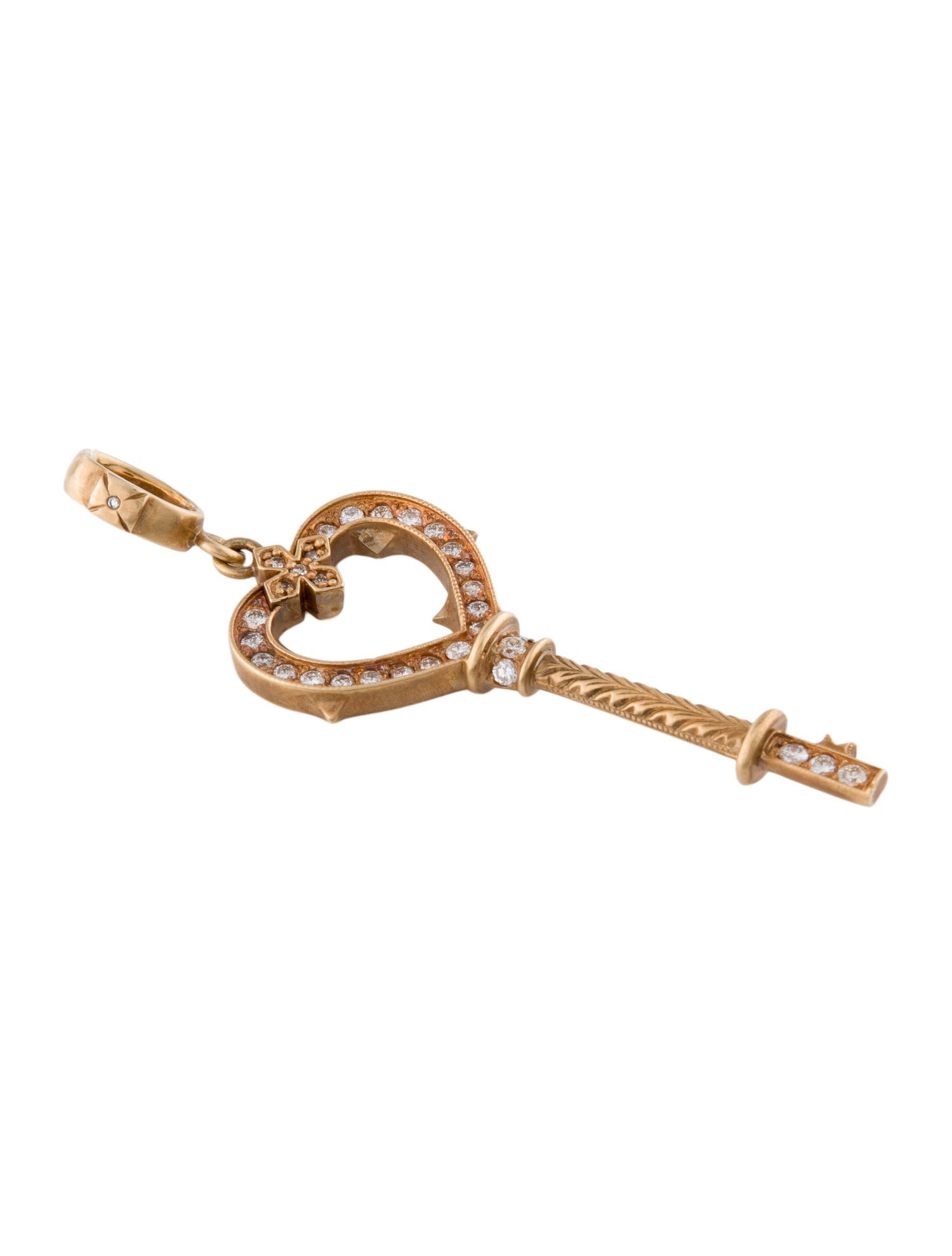 Loree Rodkin 18K Diamond Key Pendant