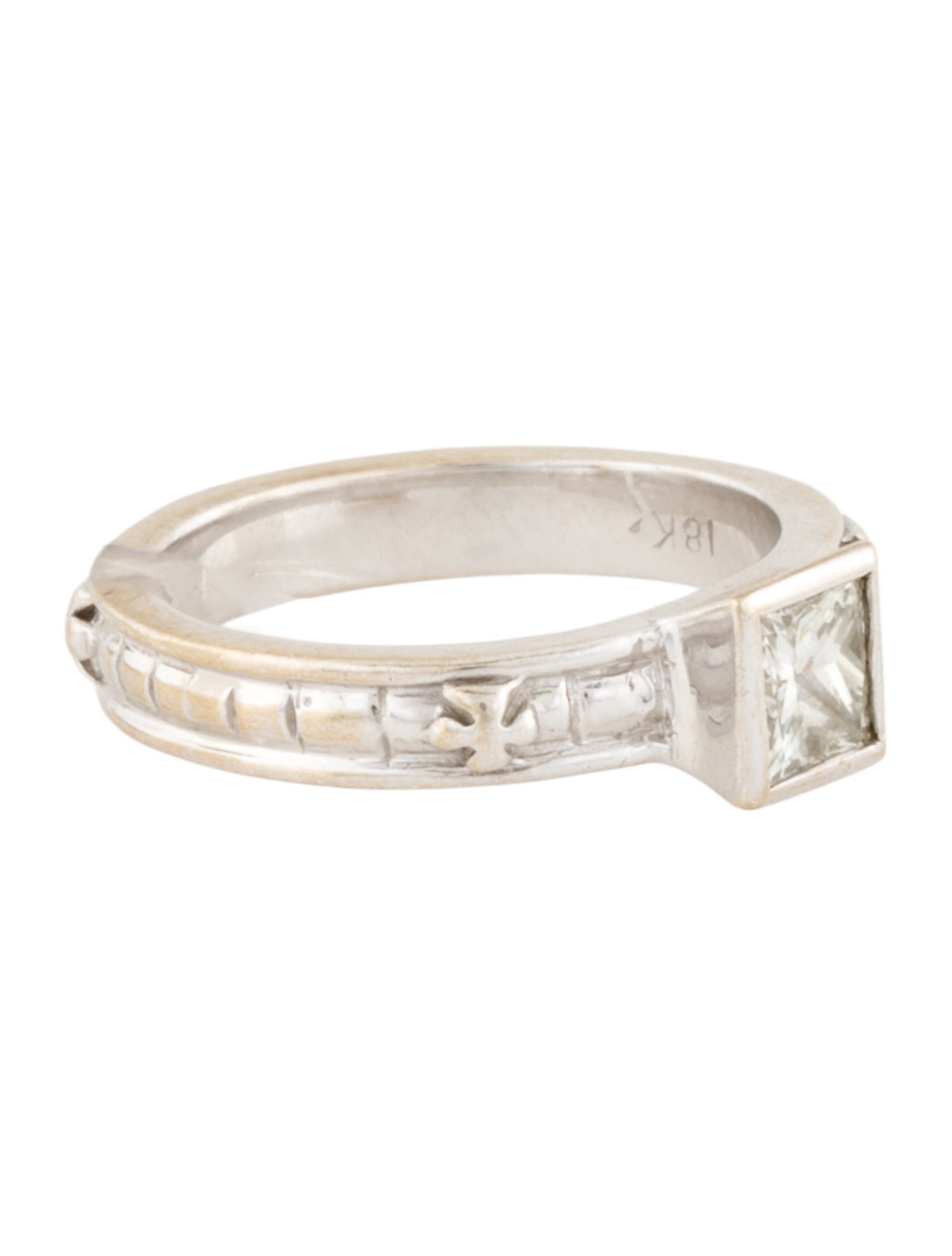 Loree Rodkin 18K Diamond Cross Engagement Ring