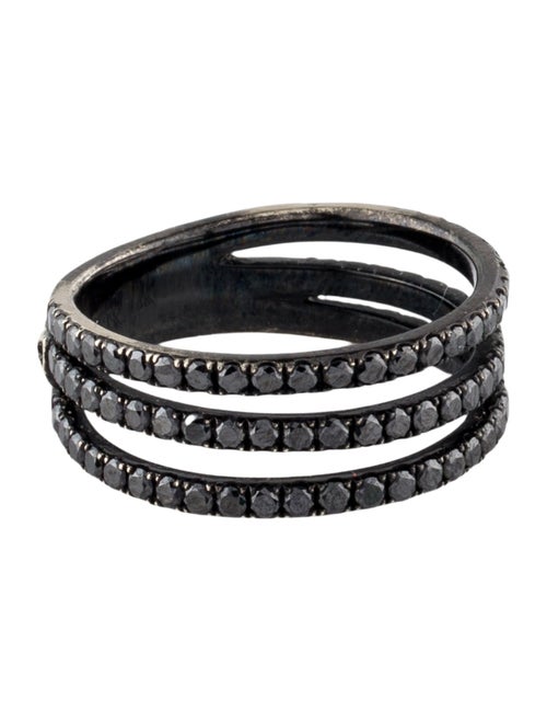 Loree Rodkin 14K 1.35cttw Diamond Triple Row Band