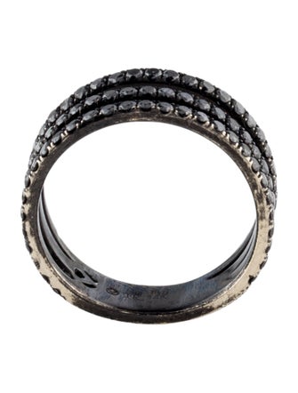 Loree Rodkin 14K 1.35cttw Diamond Triple Row Band