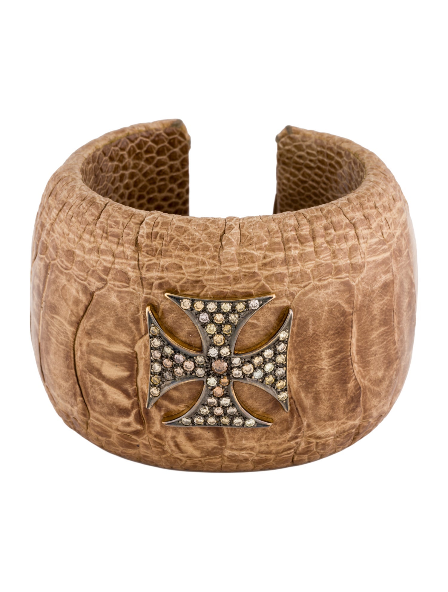 Loree Rodkin Alligator Maltese Cross Cuff