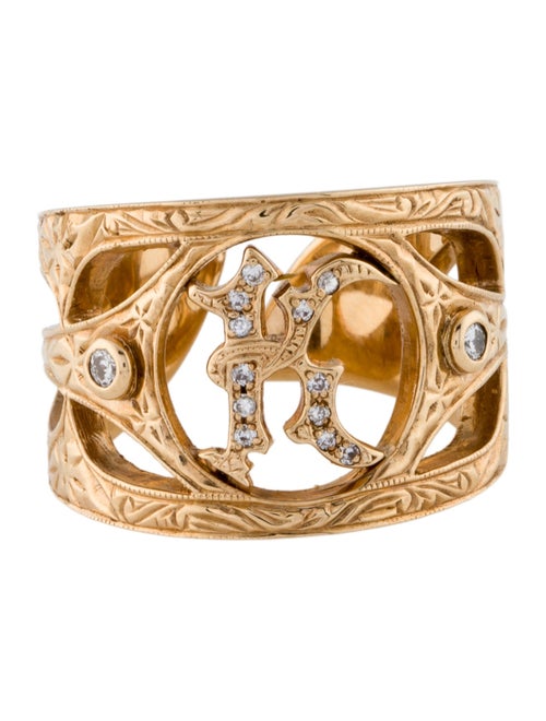 Loree Rodkin 18K Diamond 'K' Initial Band