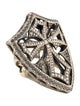Loree Rodkin 18K Diamond Cross Cocktail Ring