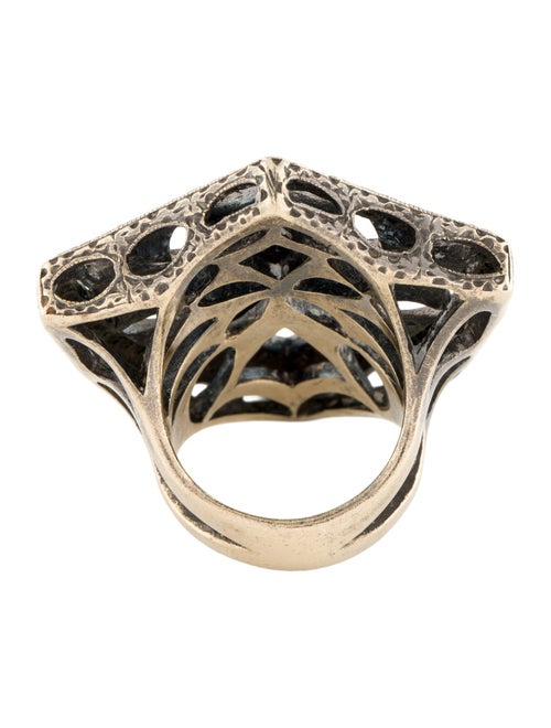 Loree Rodkin 18K Diamond Cross Cocktail Ring