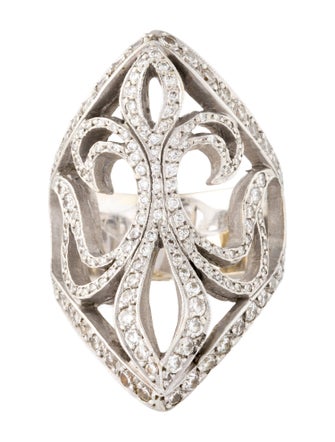 Loree Rodkin 18K 1.61ctw Diamond Fleur de Lis Ring