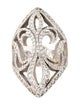 Loree Rodkin 18K 1.61ctw Diamond Fleur de Lis Ring