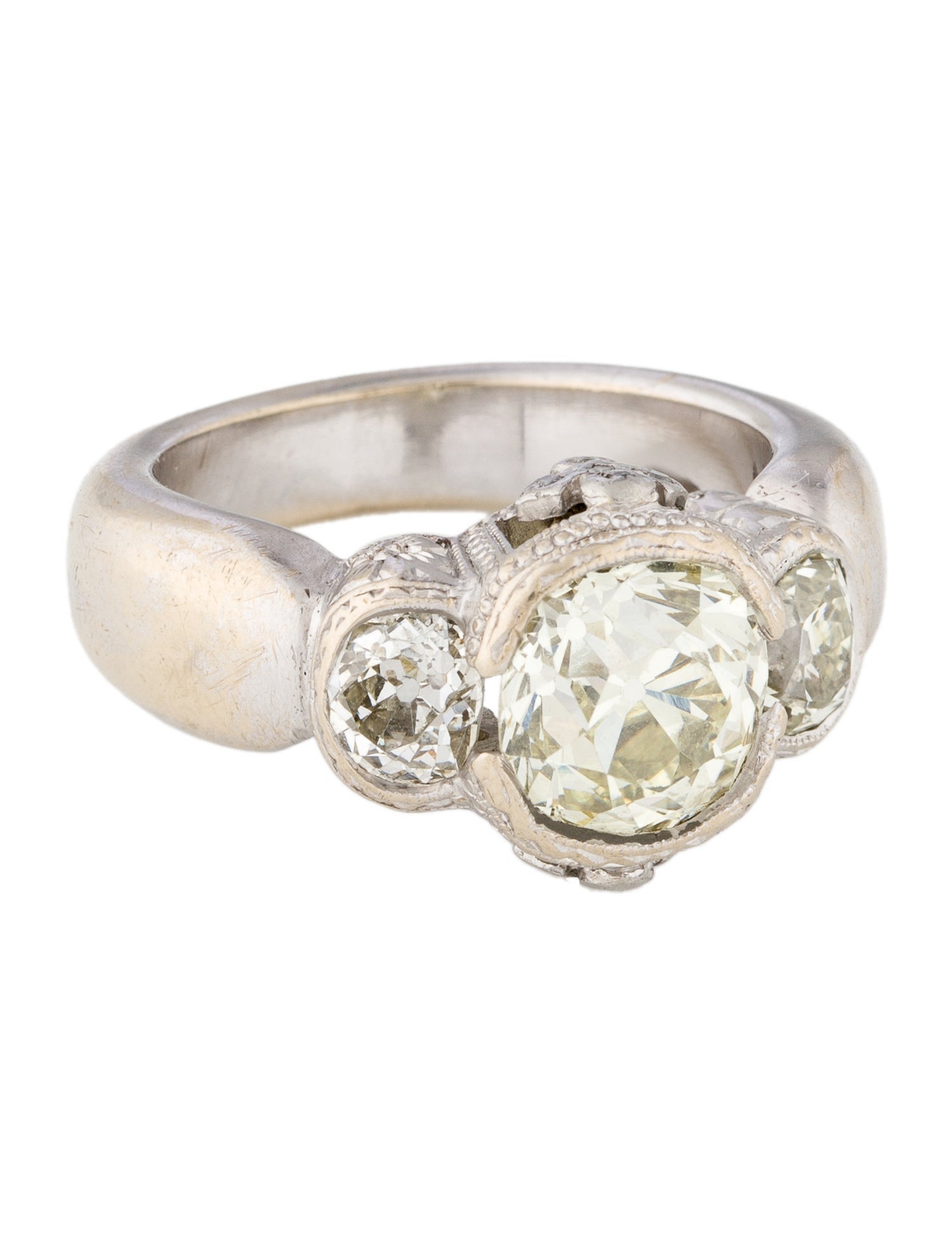 Loree Rodkin 3.03ctw Diamond Three-Stone Engagement Ring