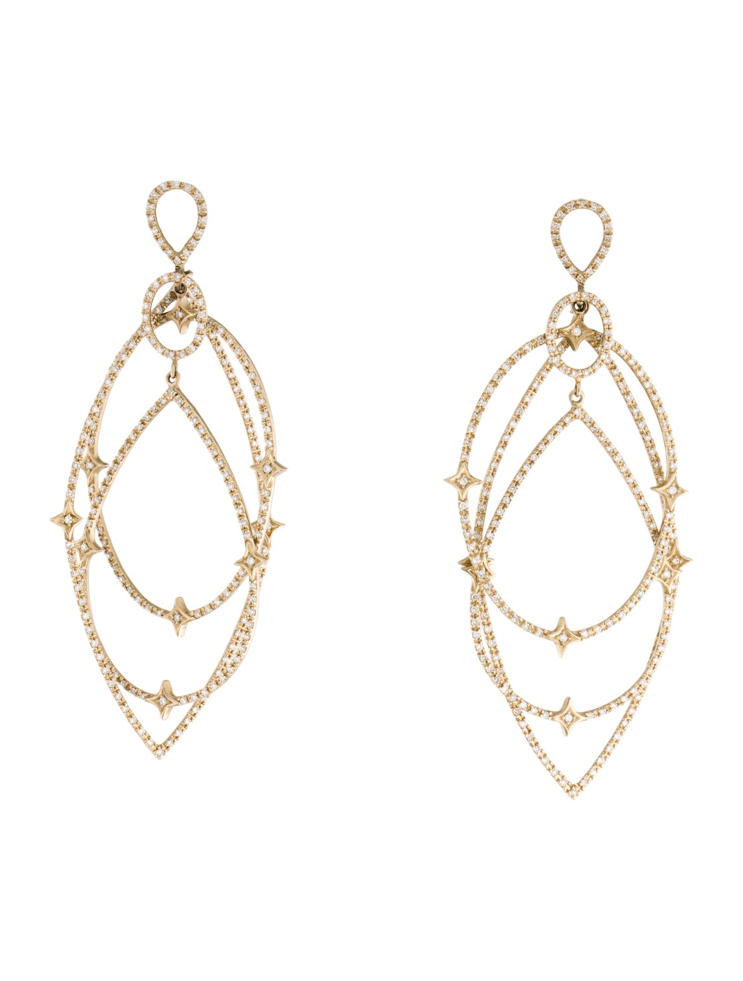 Loree Rodkin 18K 1.70ctw Diamond Michelle Chandelier Earrings
