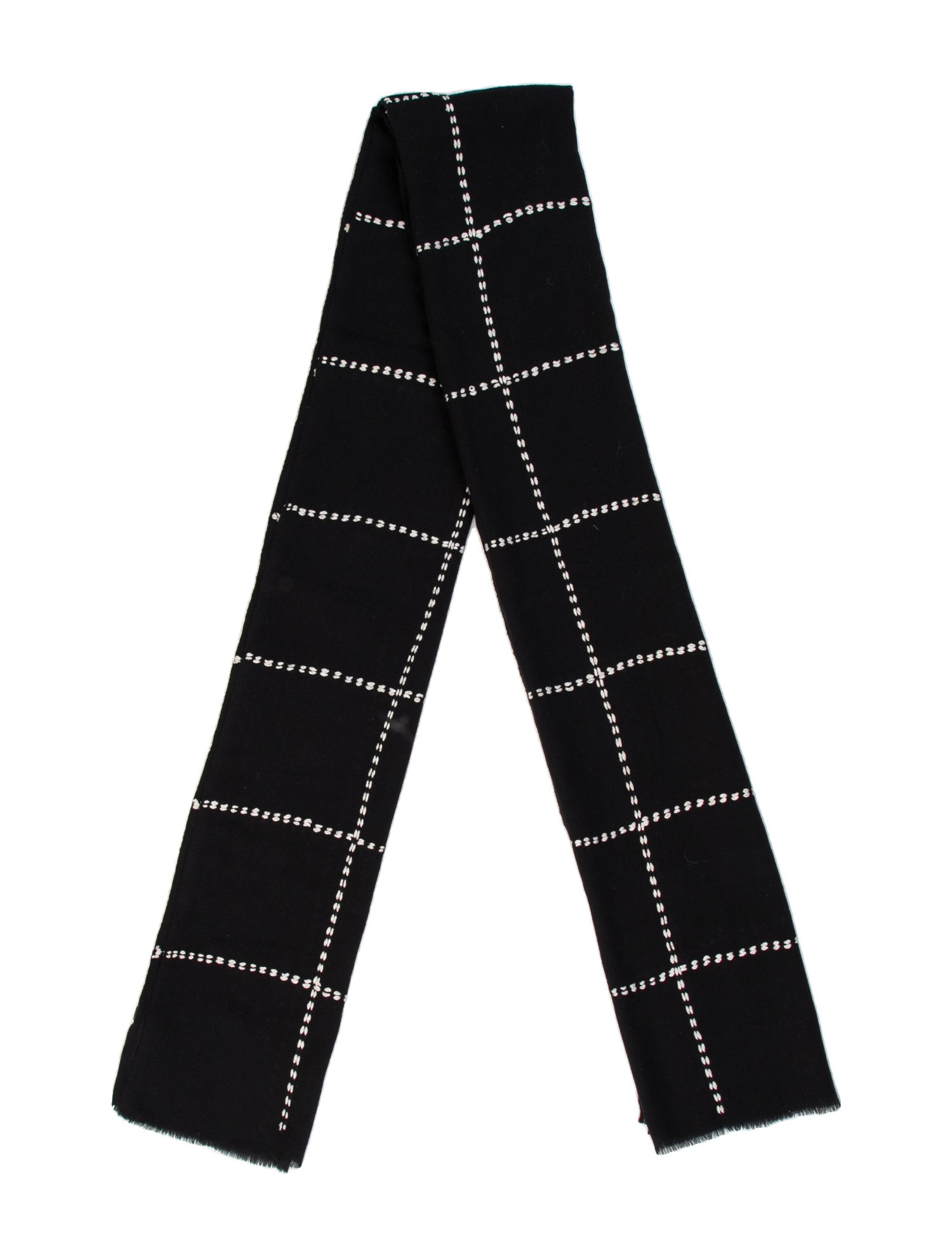 Loree Rodkin Cashmere Plaid Print Scarf