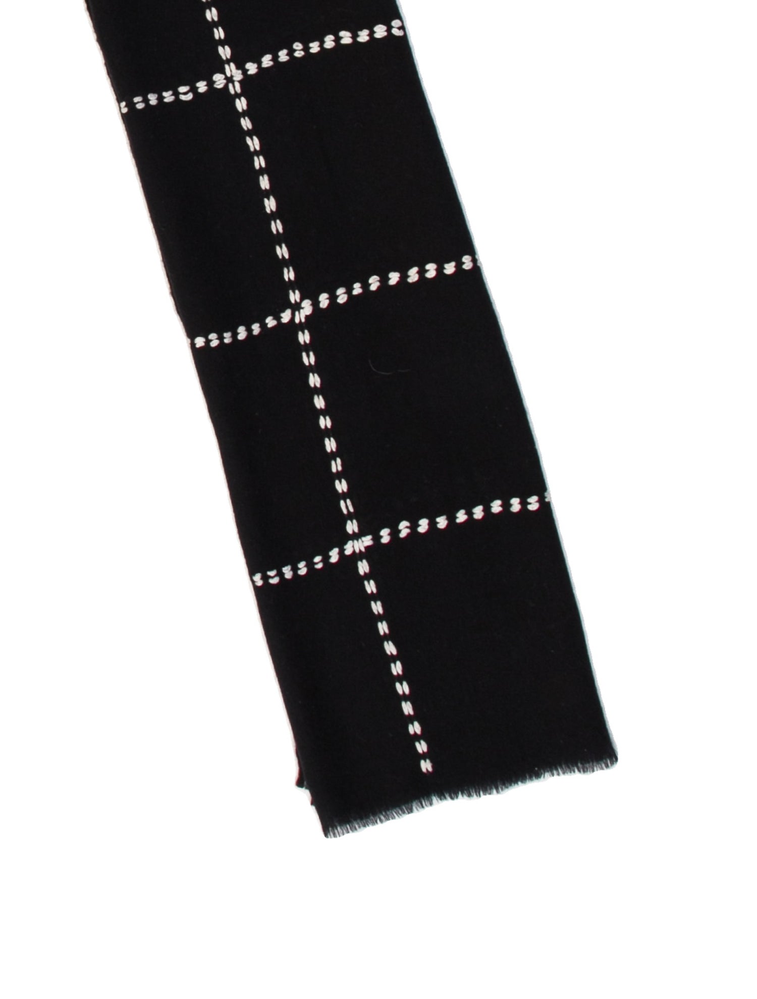 Loree Rodkin Cashmere Plaid Print Scarf