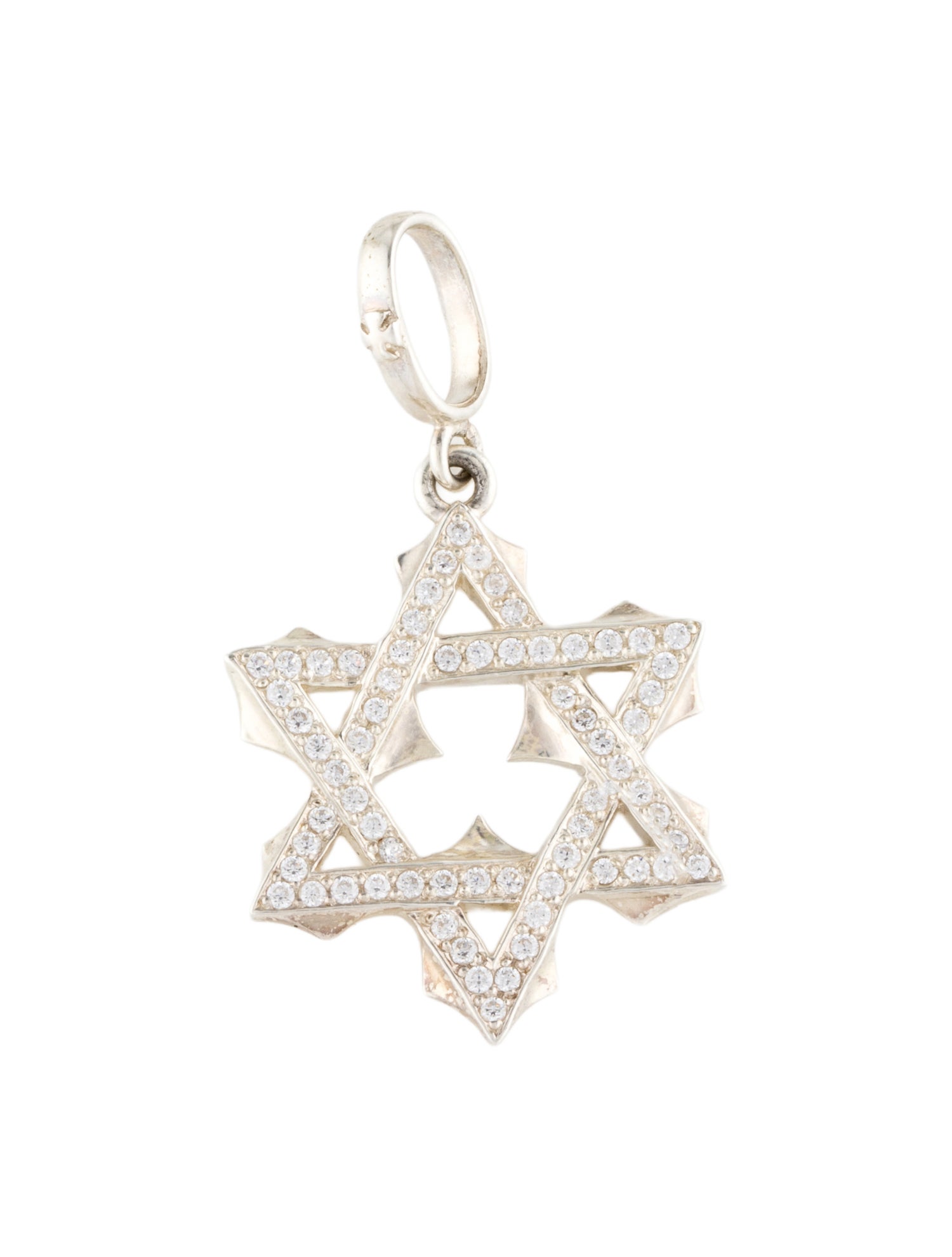 Loree Rodkin Cubic Ziconia Star of David Pendant