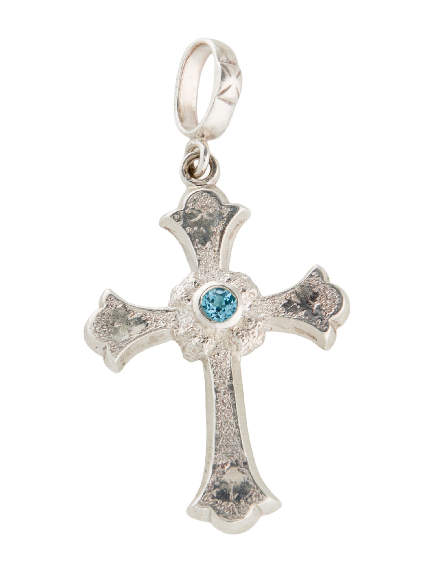 Loree Rodkin Topaz Cross Pendant