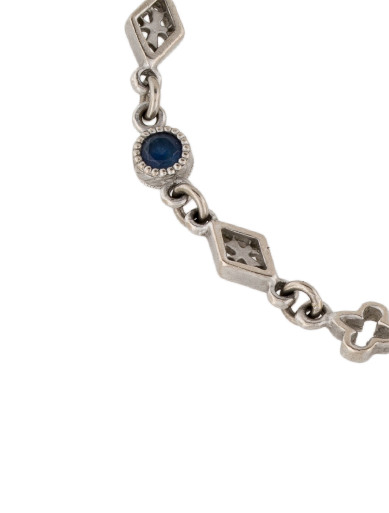 Loree Rodkin 18K Diamond & Sapphire Link Bracelet