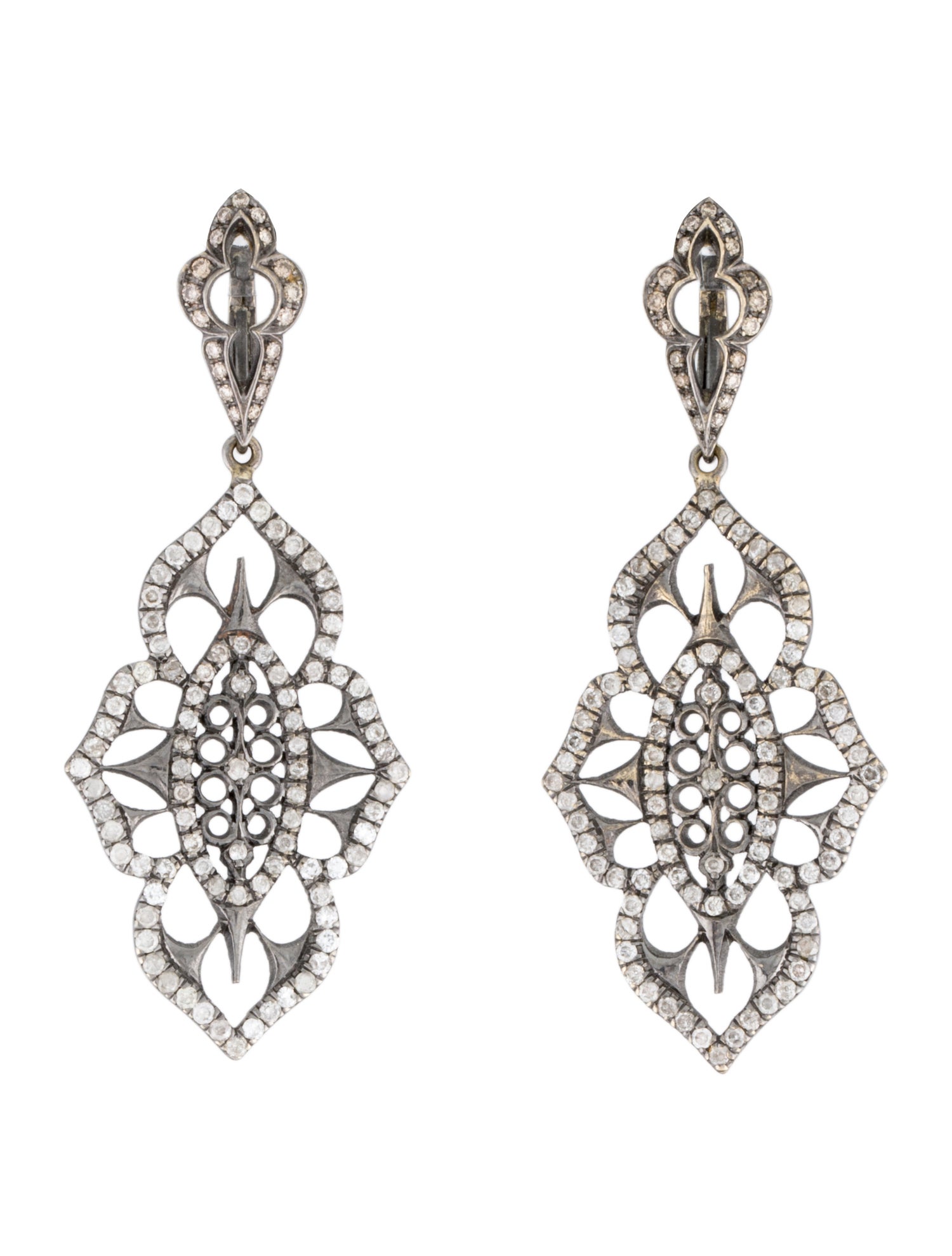 Loree Rodkin 18k Diamond Drop Earrings