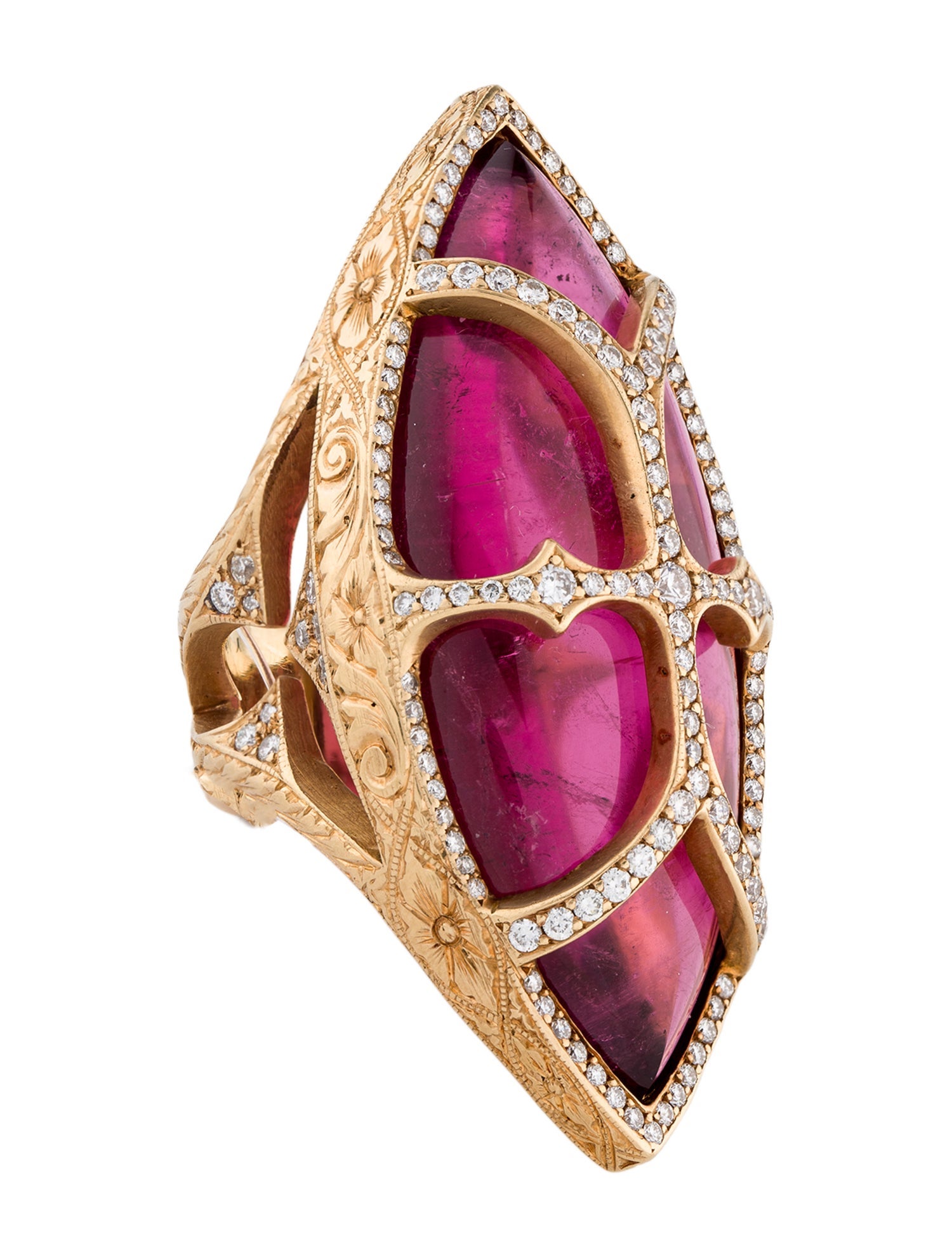 Loree Rodkin 18K Tourmaline & Diamond Cocktail Ring