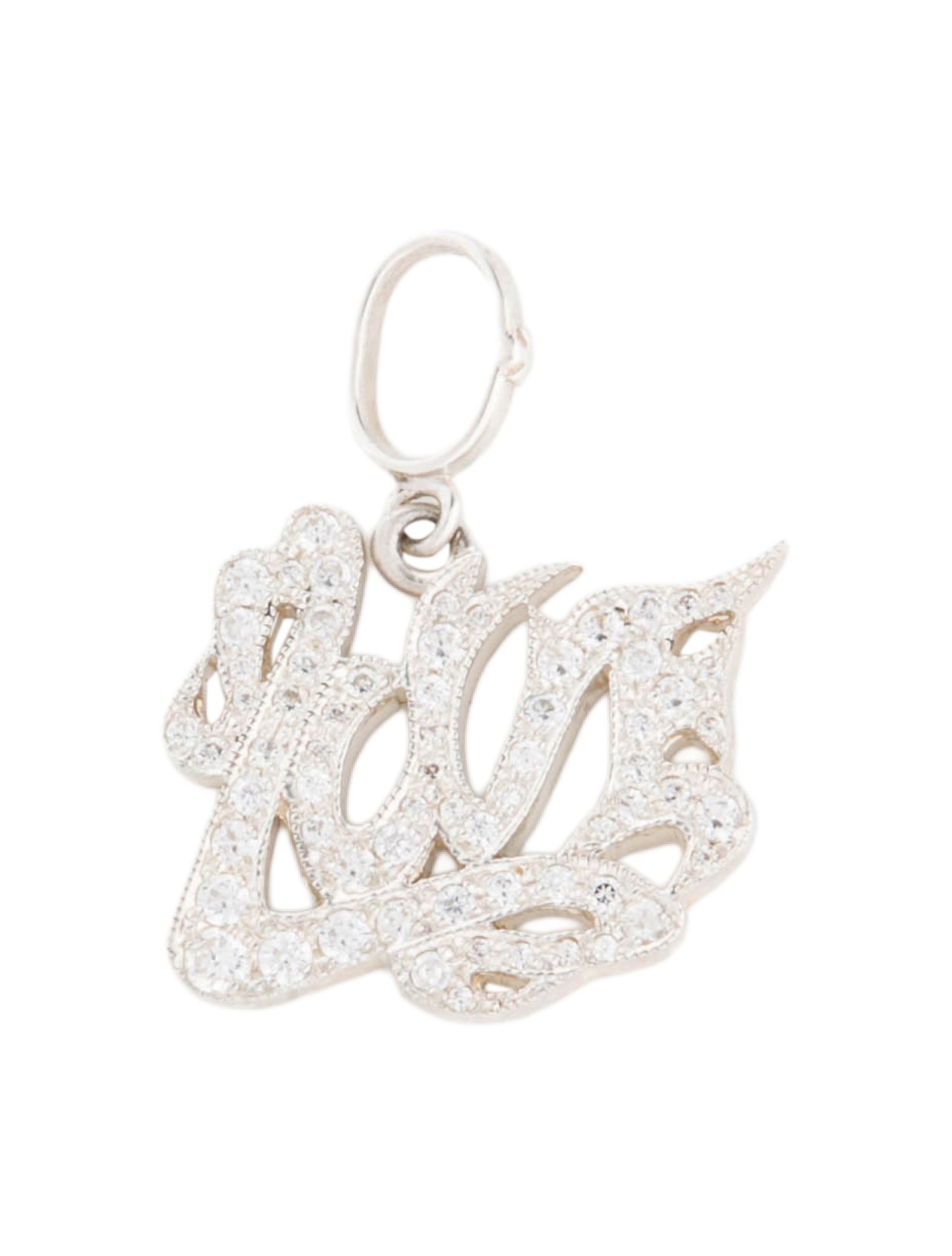 Loree Rodkin Cubic Zirconia 'Love' Pendant