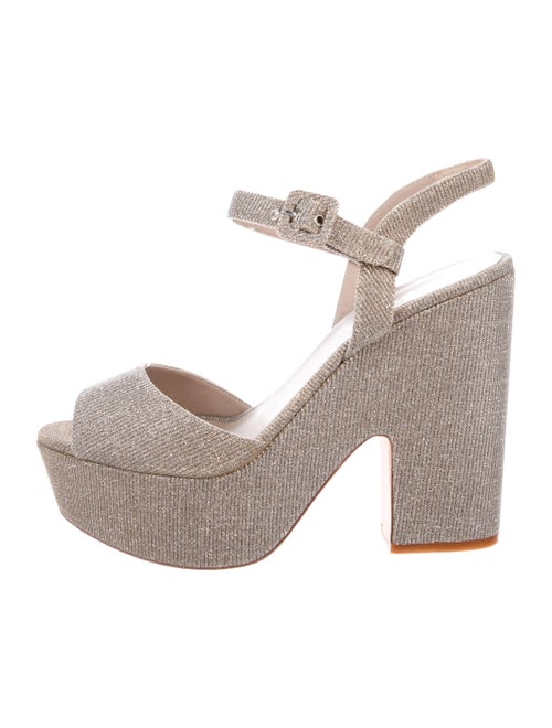 Le Silla Metallic Platform Sandals Metallic