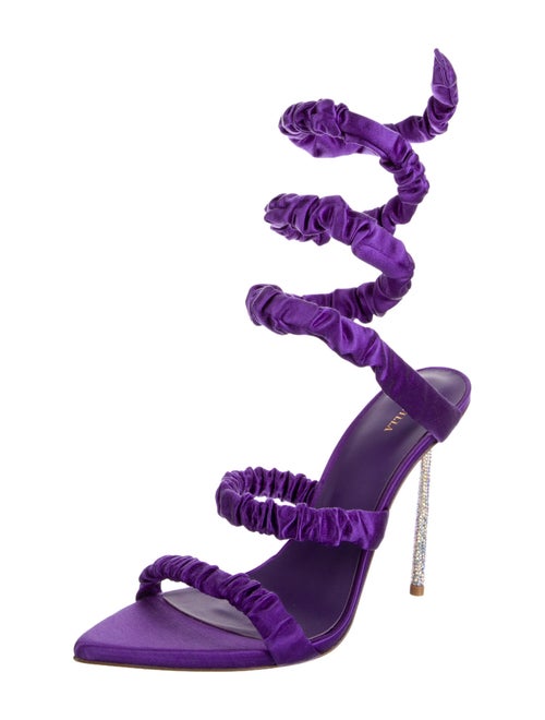 Le Silla Satin Gladiator Sandals