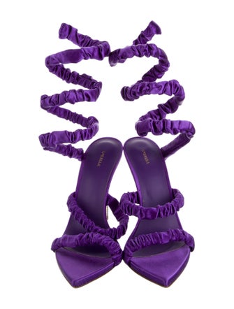 Le Silla Satin Gladiator Sandals