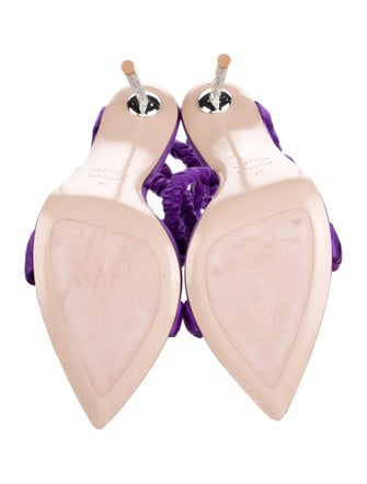 Le Silla Satin Gladiator Sandals