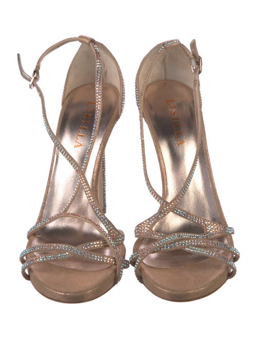 Le Silla Suede Slingback Sandals