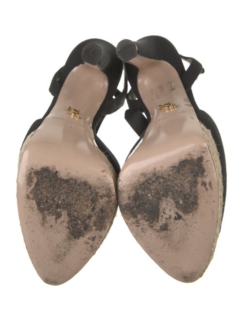 Le Silla Canvas T-Strap Pumps