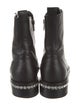 Le Silla Leather Crystal Embellishments Combat Boots