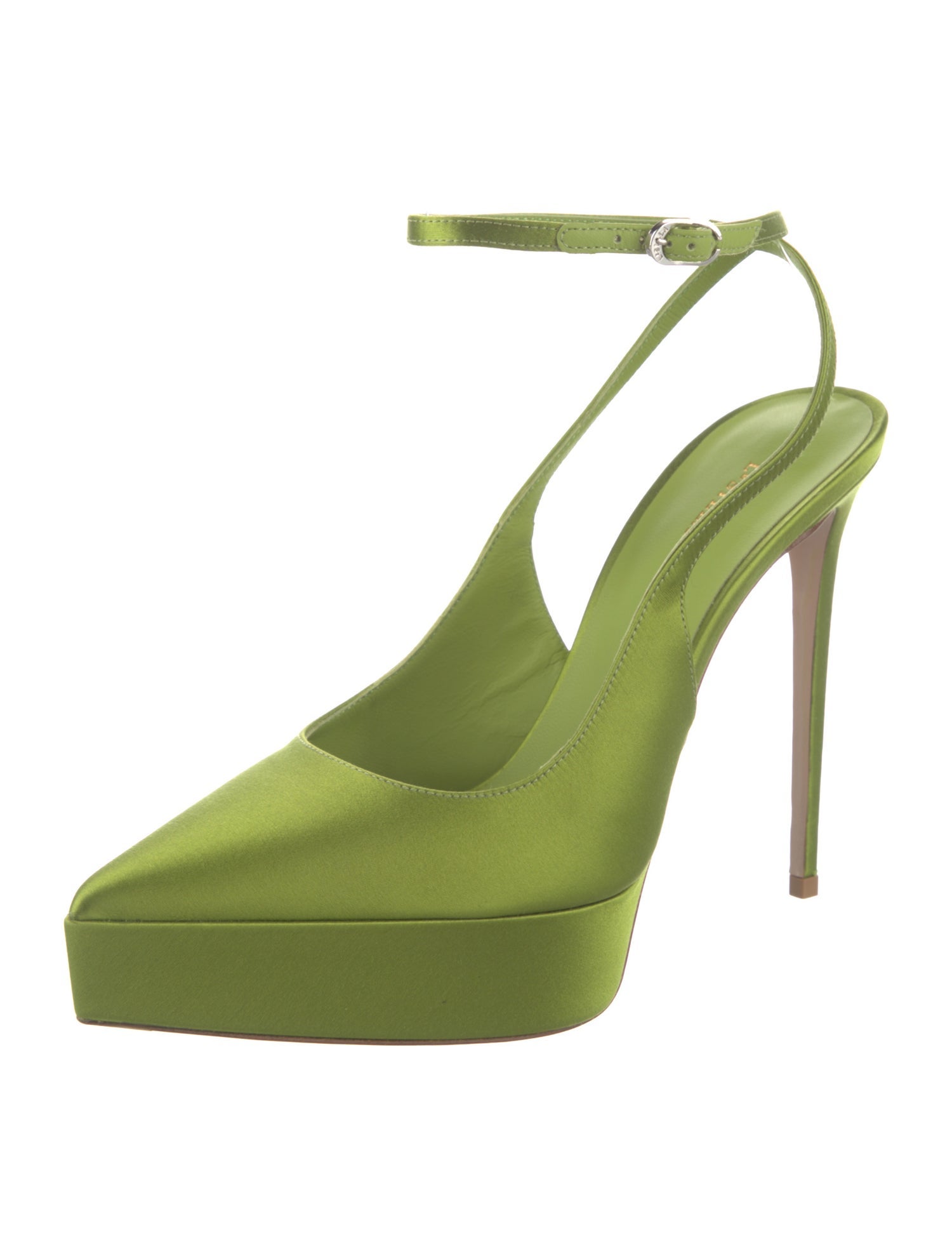 Le Silla Satin Slingback Pumps