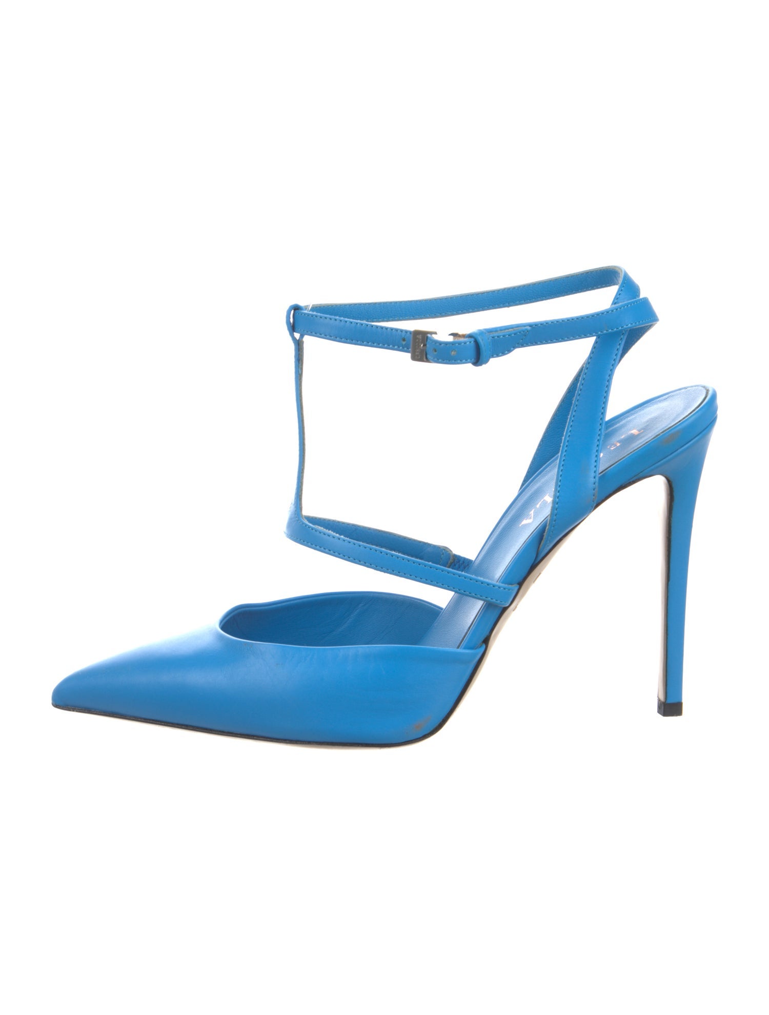 Le Silla Leather T-Strap Pumps