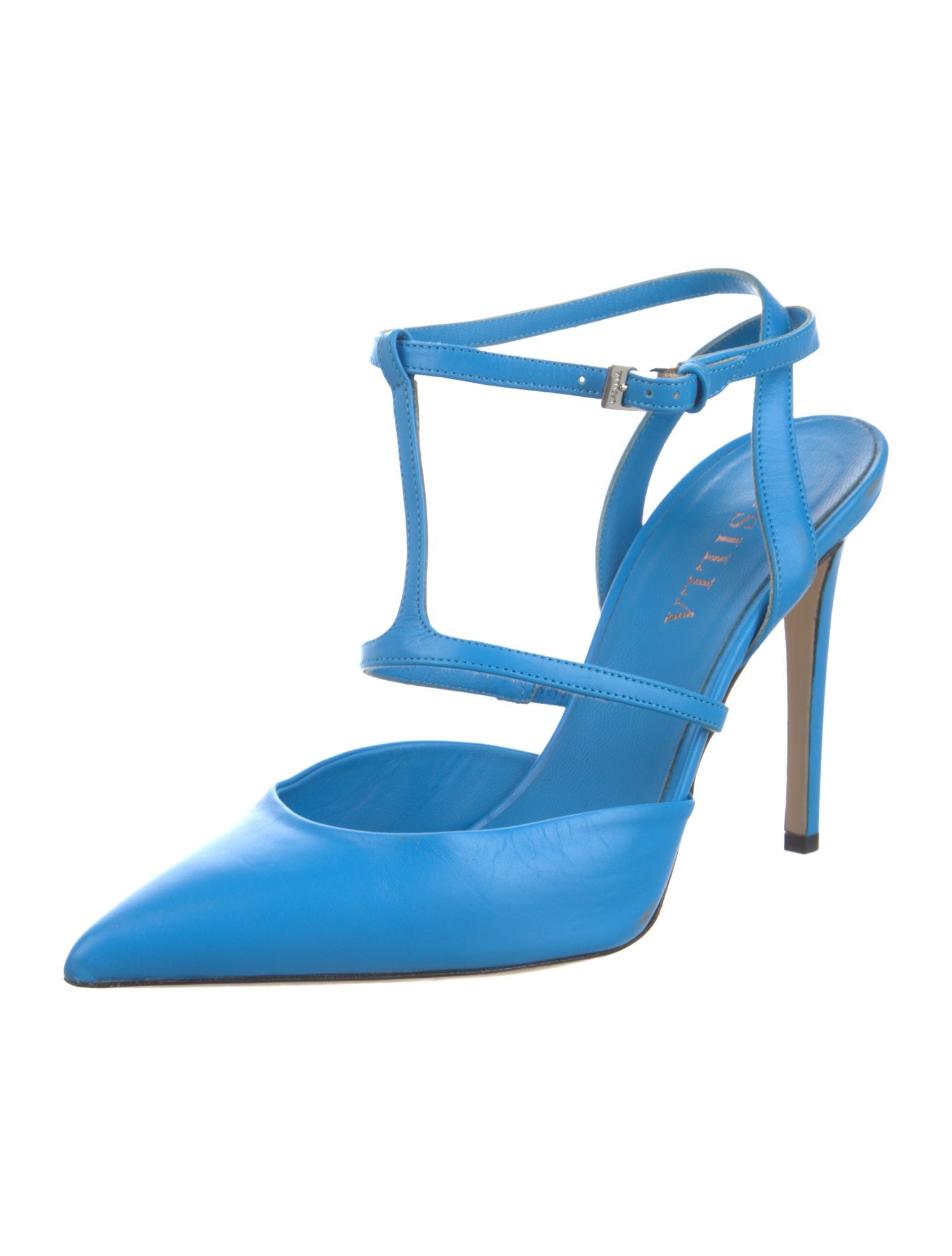 Le Silla Leather T-Strap Pumps