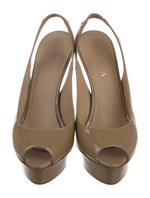 Le Silla Patent Leather Slingback Pumps