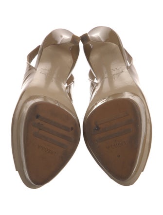 Le Silla Patent Leather Slingback Pumps