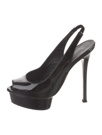 Le Silla Patent Leather Slingback Pumps