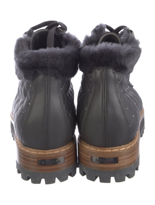 Le Silla Leather Colorblock Pattern Hiking Boots