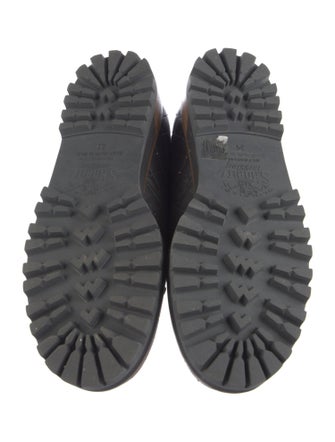 Le Silla Leather Colorblock Pattern Hiking Boots