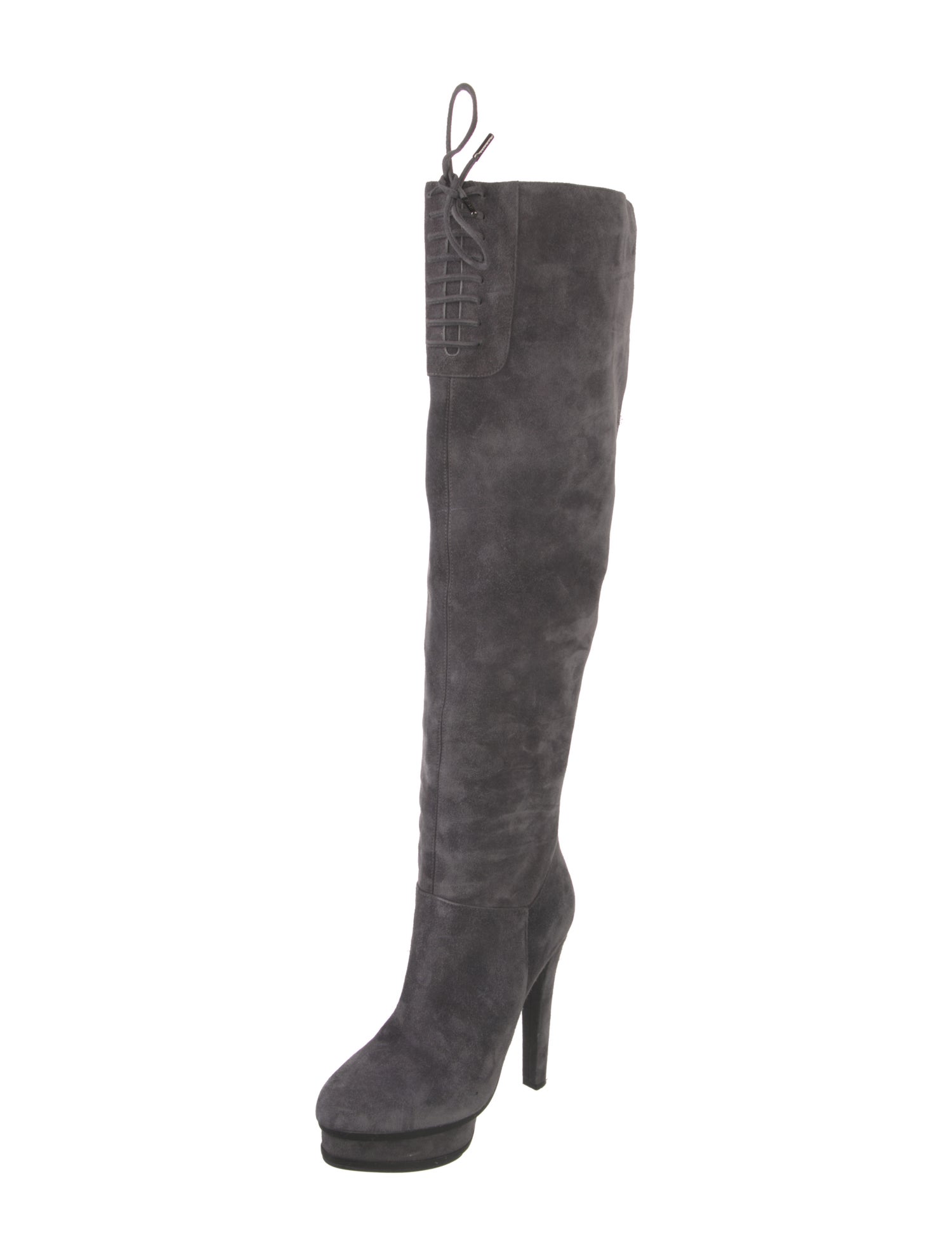 Le Silla Suede Tie-Dye Print Lace-Up Boots
