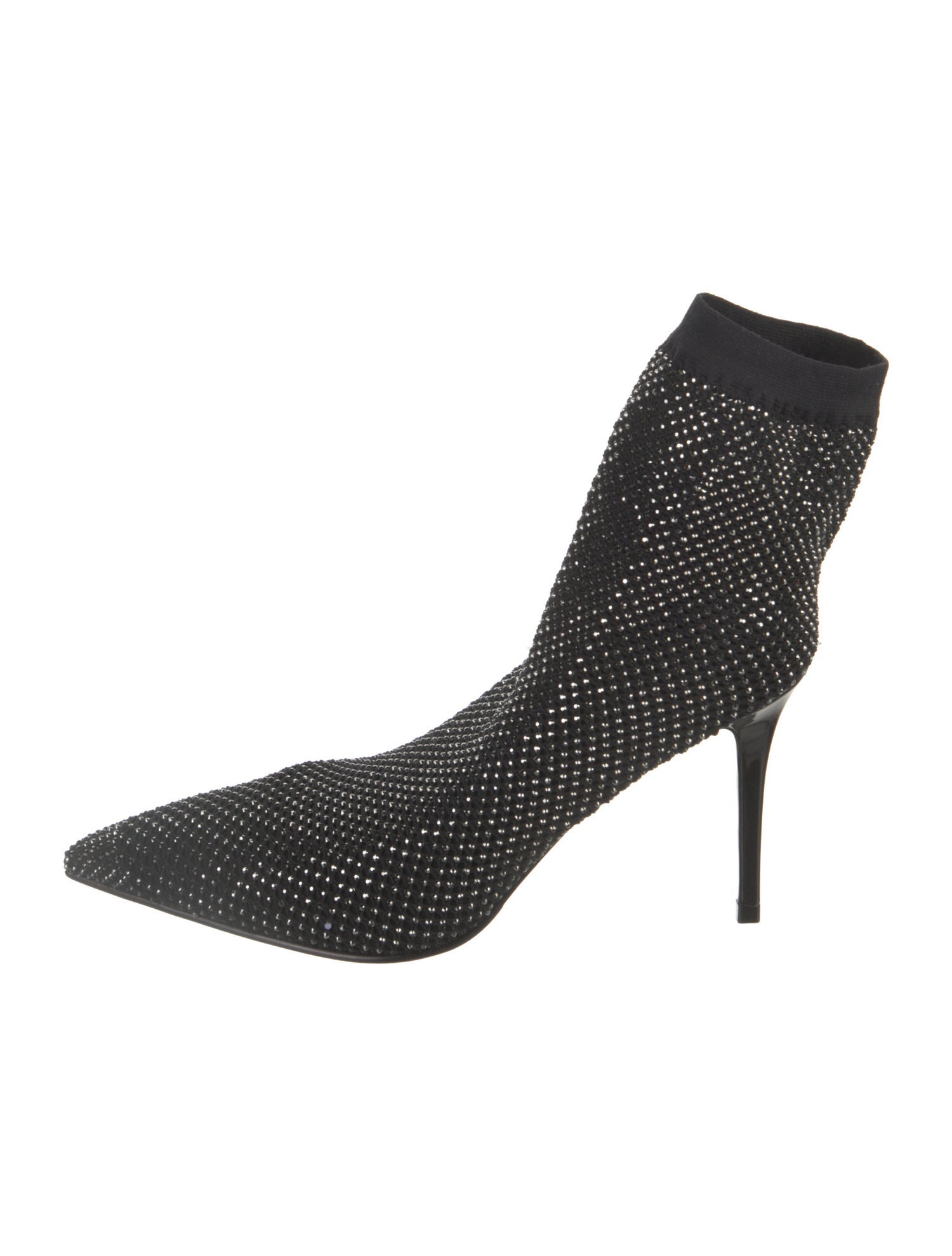 Le Silla Mesh Crystal Embellishments Sock Boots