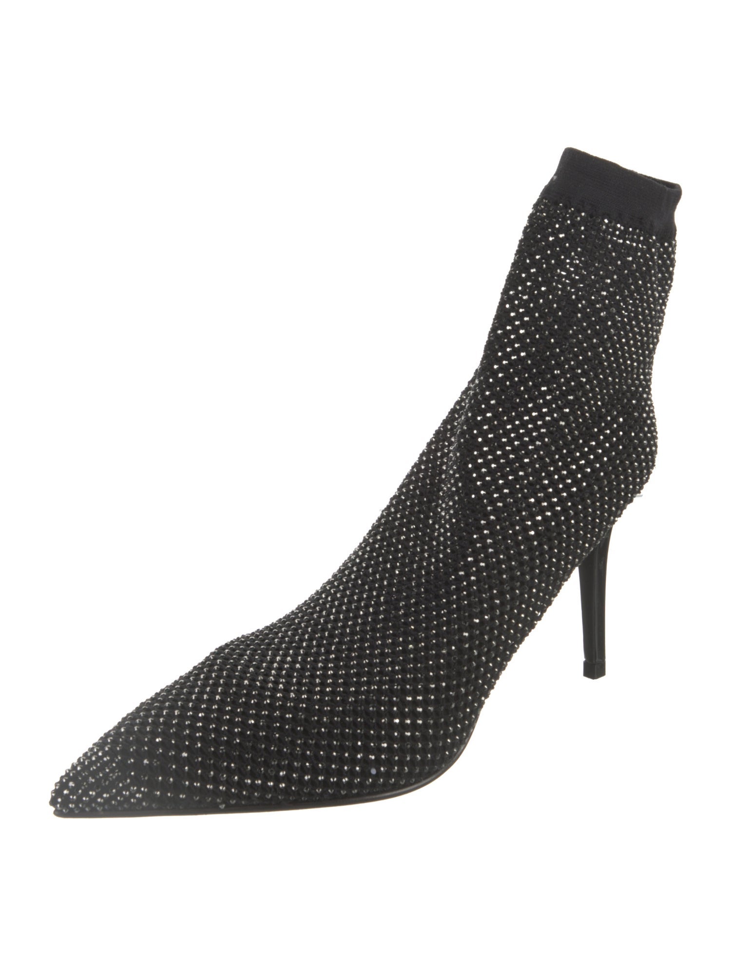 Le Silla Mesh Crystal Embellishments Sock Boots