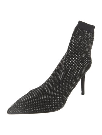 Le Silla Mesh Crystal Embellishments Sock Boots