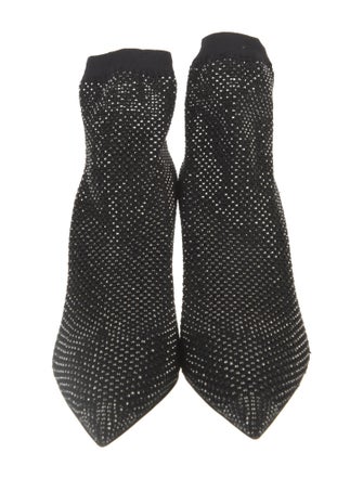 Le Silla Mesh Crystal Embellishments Sock Boots